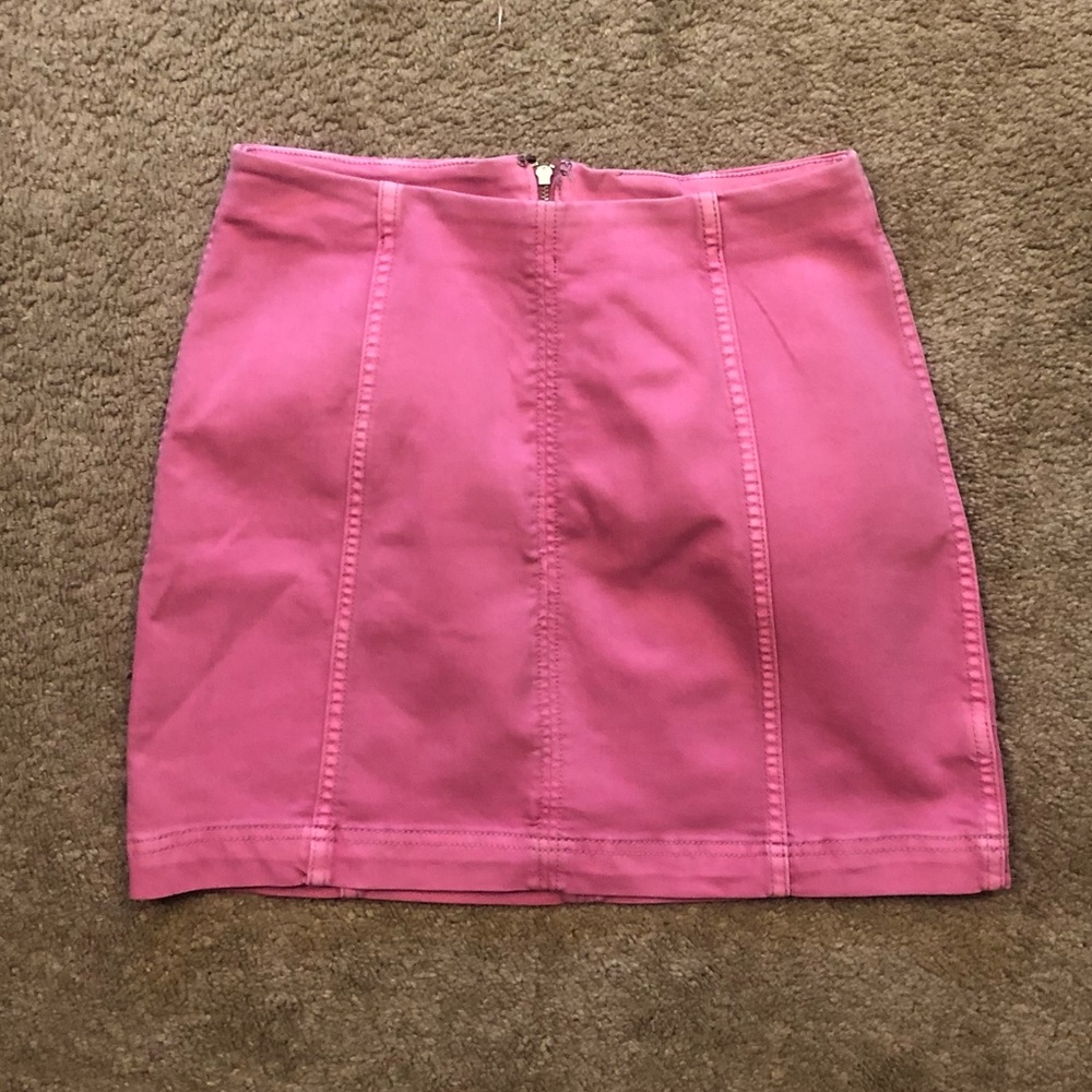 Free People Pink Mini Skirt Size 6! Never Worn!!